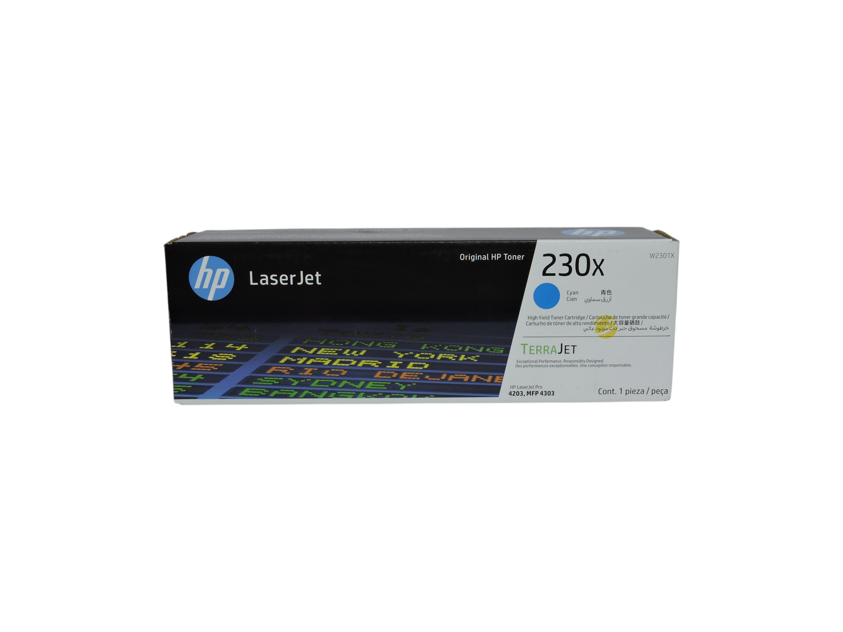 Cartucho de tóner cian original HP 230X de Compras Perfectas para impresoras láser con tecnología TerraJet